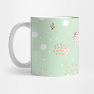 Cacti pattern with Flowers Mug